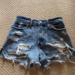 abercrombie jean shorts